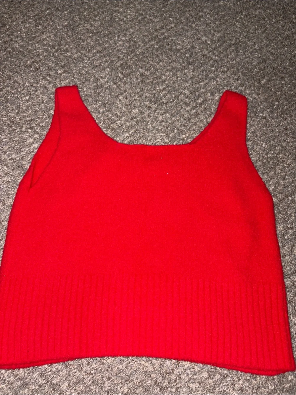 a new day Red Knit Tank Top